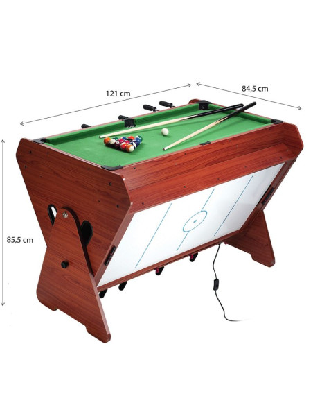 Sdg set stół do gry 3w1 bilard, piłkarzyki, cymbergaj
