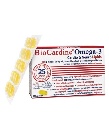Biocardine Omega-3 Cardio & Neuro Lipids (60 Kaps.)