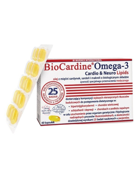 Biocardine Omega-3 Cardio & Neuro Lipids (60 Kaps.)