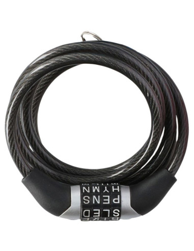 Zapięcie rowerowe dunlop spiralne,szyfr 0,6x120 cm