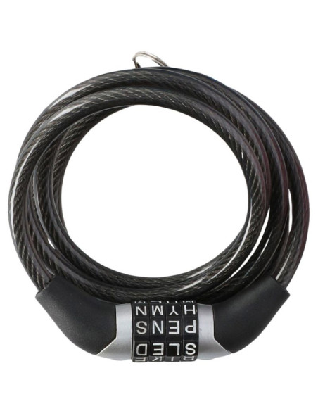 Zapięcie rowerowe dunlop spiralne,szyfr 0,6x120 cm