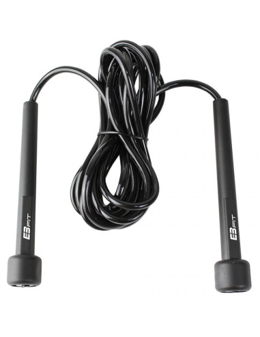 Skakanka szybkościowa pvc 275cm eb fit czarna 581519