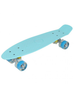 Deskorolka plastikowa 22" led enero niebieska 1007366