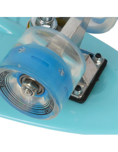 Deskorolka plastikowa 22" led enero niebieska 1007366