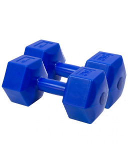 Zestaw hantli kompozytowych eb fit 2x5kg granatowe 1027050