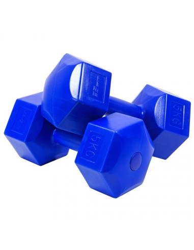 Zestaw hantli kompozytowych eb fit 2x5kg granatowe 1027050