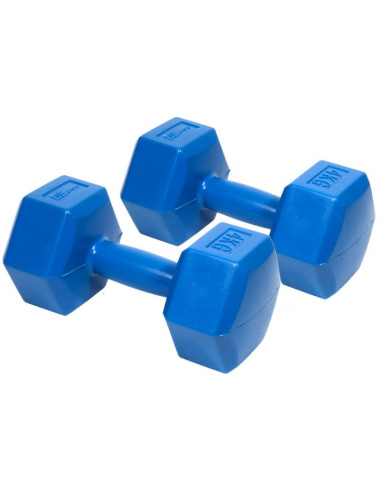 Zestaw hantli kompozytowych eb fit 2x4kg niebieskie 1027043