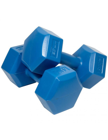 Zestaw hantli kompozytowych eb fit 2x4kg niebieskie 1027043