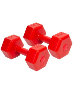 Zestaw hantli kompozytowych eb fit 2x3kg czerwone 1027036