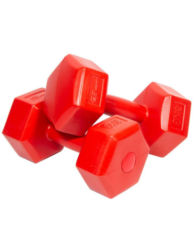 Zestaw hantli kompozytowych eb fit 2x3kg czerwone 1027036