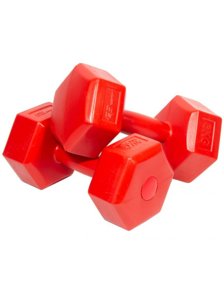 Zestaw hantli kompozytowych eb fit 2x3kg czerwone 1027036