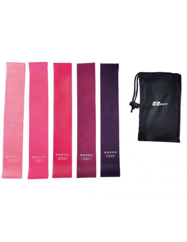 Zestaw gum do ćwiczeń fitnnes crosfit mini band 5w1 eb fit 1028859