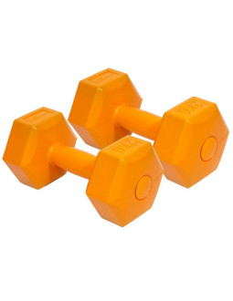Zestaw hantli kompozytowych eb fit 2x2kg pomarańczowe 1027029