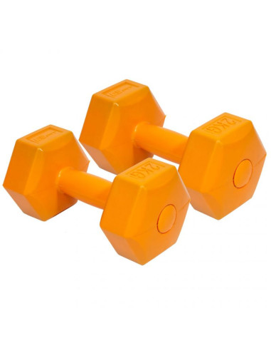 Zestaw hantli kompozytowych eb fit 2x2kg pomarańczowe 1027029