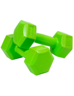 Zestaw hantli kompozytowych eb fit 2x1kg zielone 1027012 2