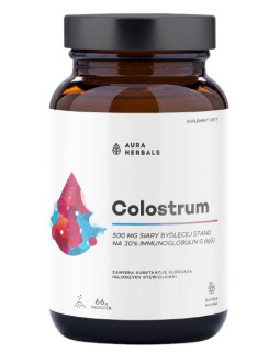 Colostrum 500 Mg, Słodka Malina (66 G)