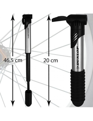 Pompka rowerowa dunlop mini aluminiowa