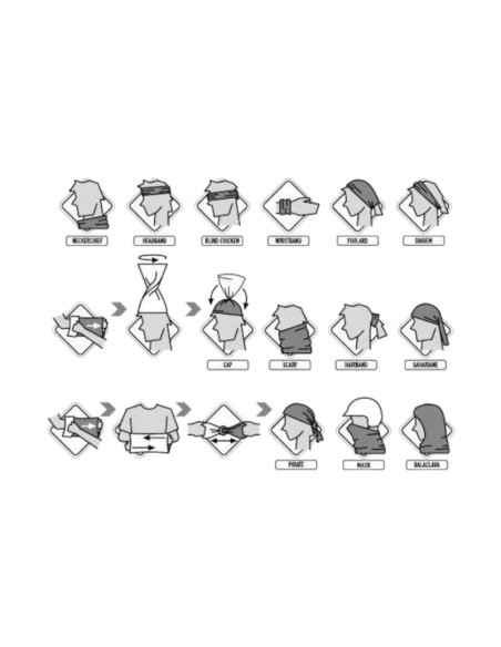 Komin buff merino midweight tube scarf