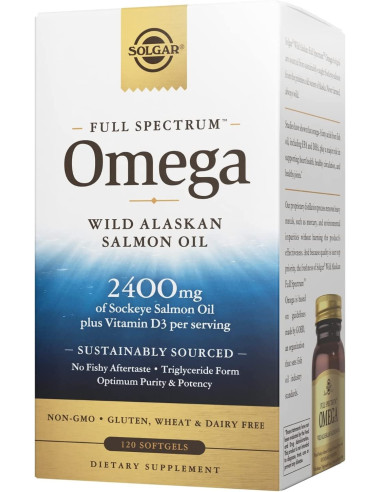 Wild Alaskan Full Spectrum Omega - Pełne Spektrum Omega Olej Z Łososia (120 Kaps.)