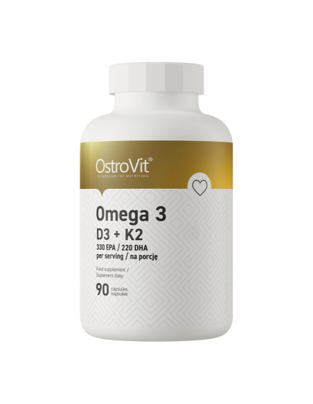 Ostrovit Omega 3 D3+K2 (90 Kaps.)