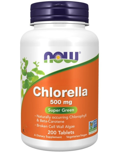 Now Foods Eko Chlorella 500 Mg (200 Tabl.)
