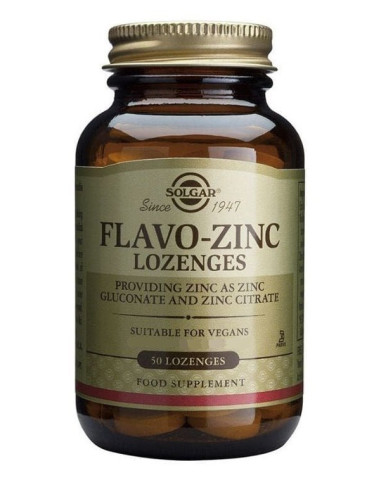 Solgar Flavo-Zinc Lozenges - Cynk Do Ssania (50 Tabl.)