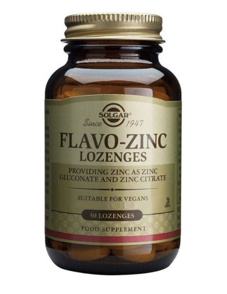 Solgar Flavo-Zinc Lozenges - Cynk Do Ssania (50 Tabl.)