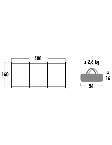Parawan plażowy high peak mistral 10015
