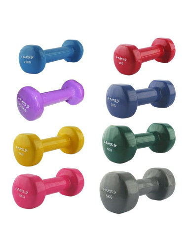 Ciężarek żeliwny pokryty winylem hms 5.0 kg 17023