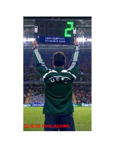 Elektroniczna tablica zmiany zawodników- dwustronna