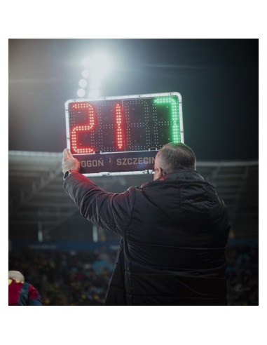 Elektroniczna tablica zmiany zawodników- dwustronna