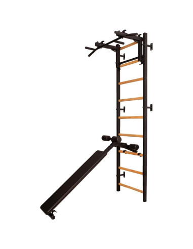 Drabinka gimnastyczna drążek poręcz i ławka benchk 733b