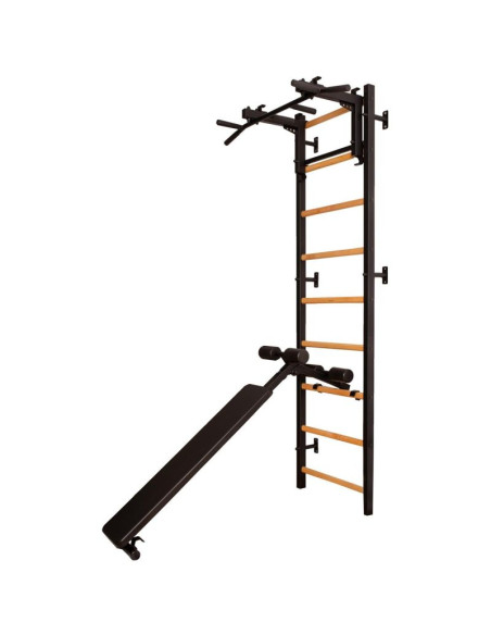 Drabinka gimnastyczna drążek poręcz i ławka benchk 733b