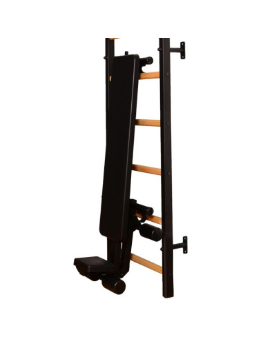 Drabinka gimnastyczna drążek poręcz i ławka benchk 733b