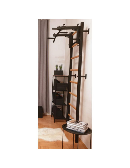 Drabinka gimnastyczna drążek poręcz i ławka benchk 733b