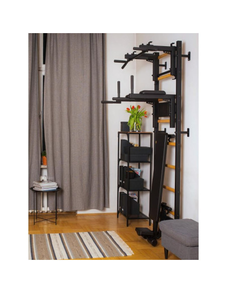 Drabinka gimnastyczna drążek poręcz i ławka benchk 733b