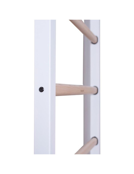 Drabinka gimnastyczna drążek poręcz ławka akcesoria dziecięce biały mat benchk 414