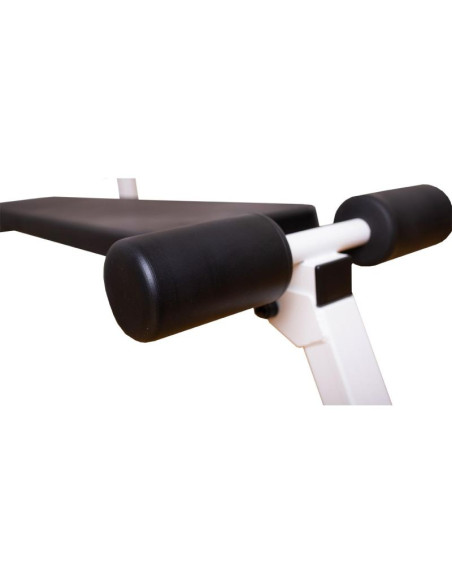 Drabinka gimnastyczna drążek poręcz ławka akcesoria dziecięce biały mat benchk 414