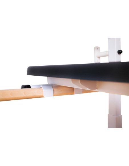 Drabinka gimnastyczna drążek poręcz ławka akcesoria dziecięce biały mat benchk 414