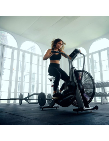 Half human rower powietrzny air bike