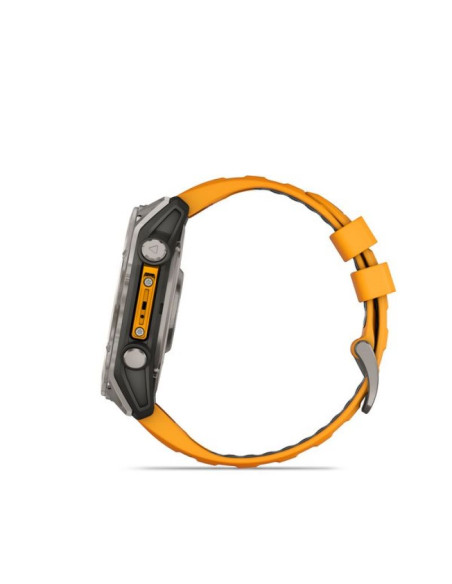 Zegarek garmin fenix 8 amoled sapphire titanium spark orange