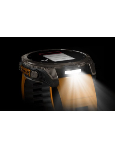 Zegarek garmin fenix 8 amoled sapphire titanium spark orange