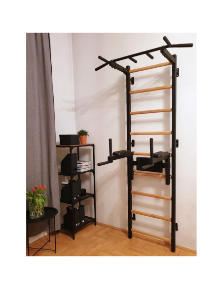 Drabinka gimnastyczna regulowany drążek i poręcz benchk 732b