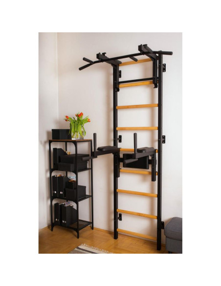 Drabinka gimnastyczna regulowany drążek i poręcz benchk 732b