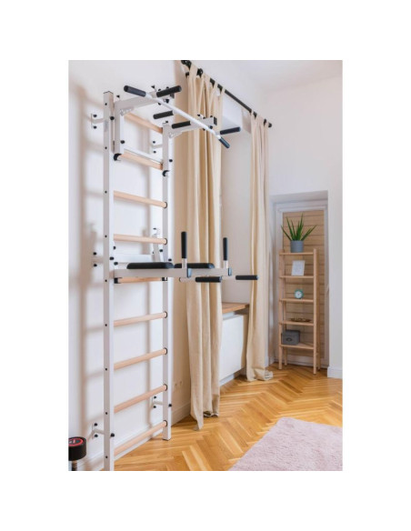 Drabinka gimnastyczna regulowany drążek i poręcz benchk 732w