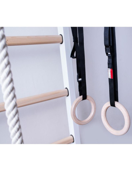 Drabinka gimnastyczna drążek poręcz akcesoria dziecięce biały mat benchk 413