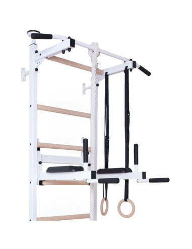 Drabinka gimnastyczna drążek poręcz akcesoria dziecięce biały mat benchk 413