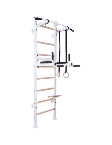 Drabinka gimnastyczna drążek poręcz akcesoria dziecięce biały mat benchk 413