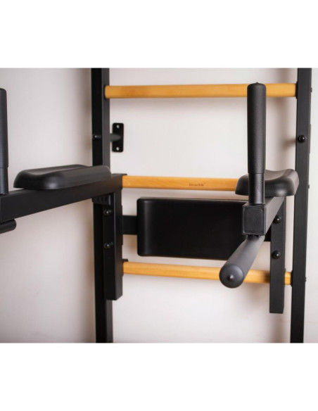 Drabinka gimnastyczna z drążkiem i poręczą do ćwiczeń benchk 722b