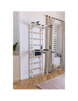 Drabinka gimnastyczna z drążkiem i poręczą do ćwiczeń benchk 722w 2